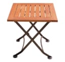 Garden Pleasure Klapptisch Wien 45x45cm Eukalyptus Schwarz Bild 5