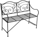 Garden Pleasure Gartenbank Vesuv mit Armlehne und Verzierungen Bild 1