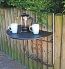 Garden Pleasure Gartentisch VENTANA Schwarz Klappbar Oval Bild 1