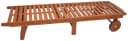 Gartenliege GARDEN PLEASURE Palm Springs Braun Eukalyptus Verstellbar Bild 2