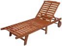 Gartenliege GARDEN PLEASURE Palm Springs Braun Eukalyptus Verstellbar Bild 3