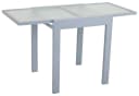 Garden Pleasure Gartentisch LOLA Grau Aluminium Wellenglas ausziehbar Bild 3