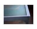 Garden Pleasure Gartentisch LOLA Grau Aluminium Wellenglas ausziehbar Bild 4