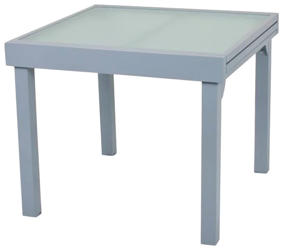 Garden Pleasure Ausziehtisch Lola Grau Aluminium Wellenglas - Bild 2