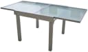Garden Pleasure Ausziehtisch Lola Grau Aluminium Wellenglas Bild 5