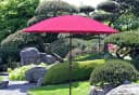 Garden Pleasure Sonnenschirm Pink 255 cm mit Handkurbel Bild 1
