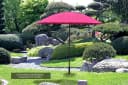 Garden Pleasure Sonnenschirm Pink 255 cm mit Handkurbel Bild 3