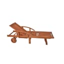 Sonnenliege BEVERLY HILLS Klappbar Eukalyptus-Holz Gartenliege Bild 1