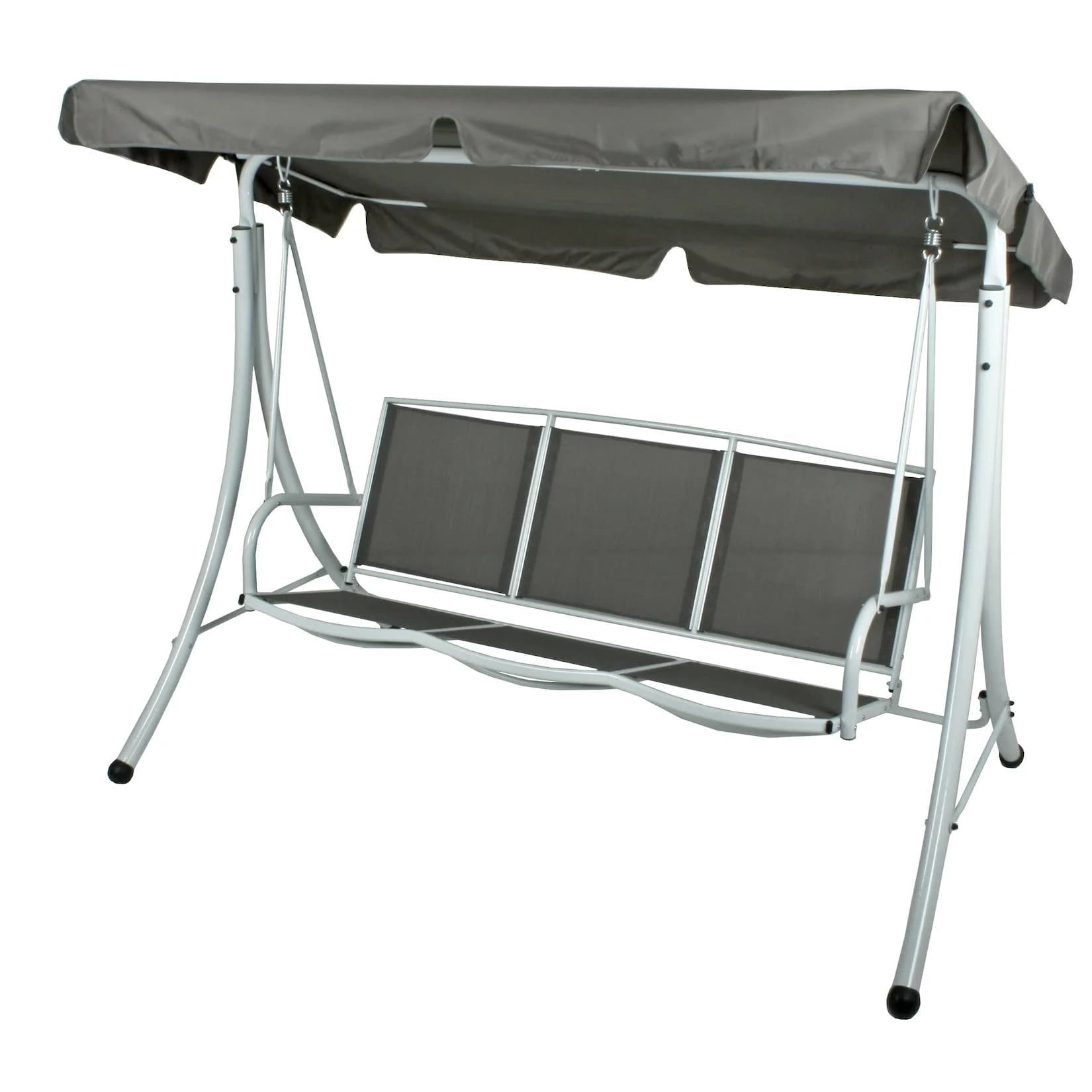 Garden Pleasure Hollywoodschaukel ANNA Grau/Schwarz