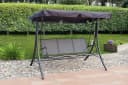 Garden Pleasure Hollywoodschaukel ANNA Grau/Schwarz Bild 2