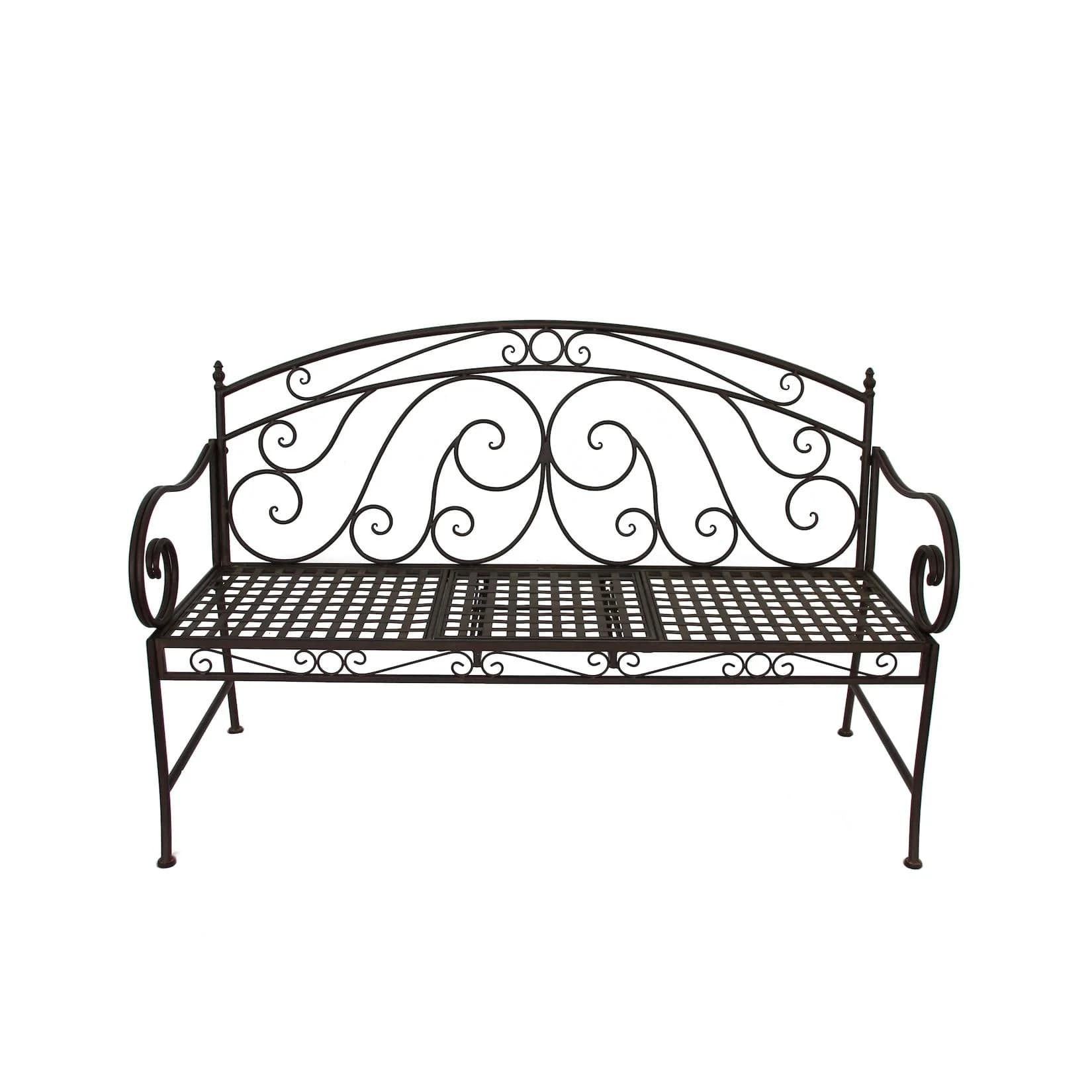 Garden Pleasure Bank SAKET mit hochklappbarem Tisch - Vintage Schmiedeeisen
