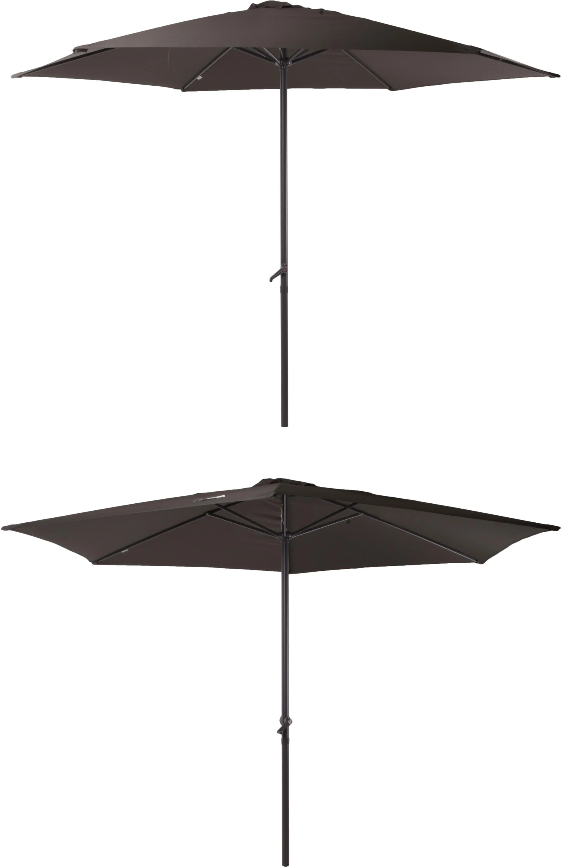 Garden Pleasure Sonnenschirm Anthrazit Ø 300 cm mit Handkurbel