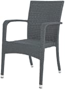 Garden Pleasure Stapelstuhl London Grau 2er Set Bild 2