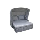 Garden Pleasure Loungesofa MONTE CARLO Grau mit Sonnendach Bild 1
