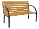 Garden Pleasure Bellevue Bank 2-Sitzer Schwarz/Natur Stahl Bild 5