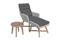 Garten-Essgruppe GARDEN PLEASURE CALVIA Grau Braun Aluminium Massivholz Bild 1