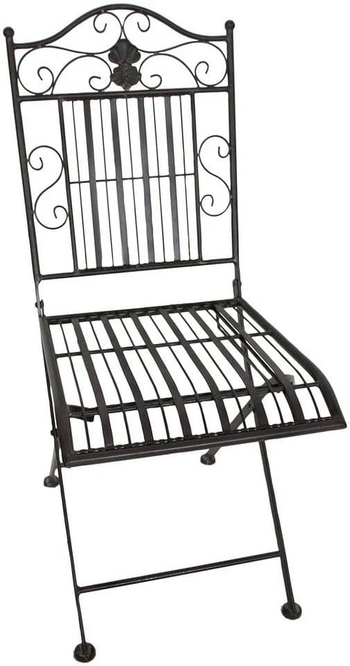 Garden Pleasure Balkonset Mangan Braun 2-Sitzer mit klappbarem Tisch