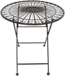 Garden Pleasure Balkonset Mangan Braun 2-Sitzer mit klappbarem Tisch Bild 3