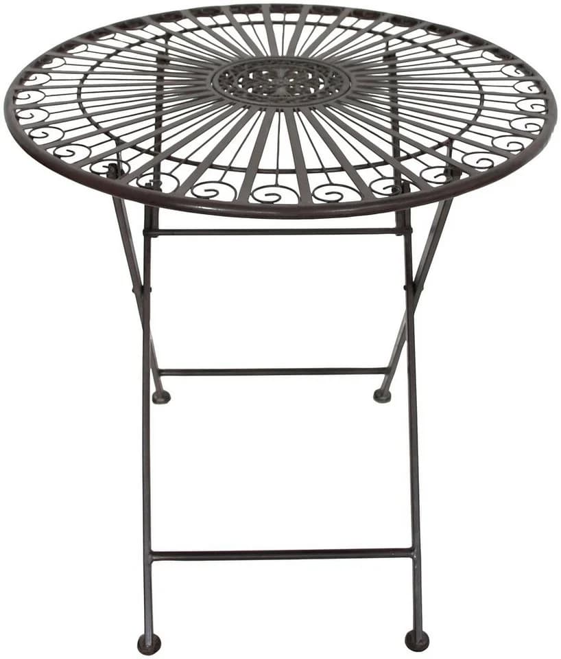 Garden Pleasure Balkonset Mangan Braun 2-Sitzer mit klappbarem Tisch - Bild 3