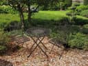 Garden Pleasure Balkonset Mangan Braun 2-Sitzer mit klappbarem Tisch Bild 5