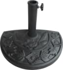 Garden Pleasure Schirmhalter Schwarz für Wandschirme mit Blumenmotiv Bild 1