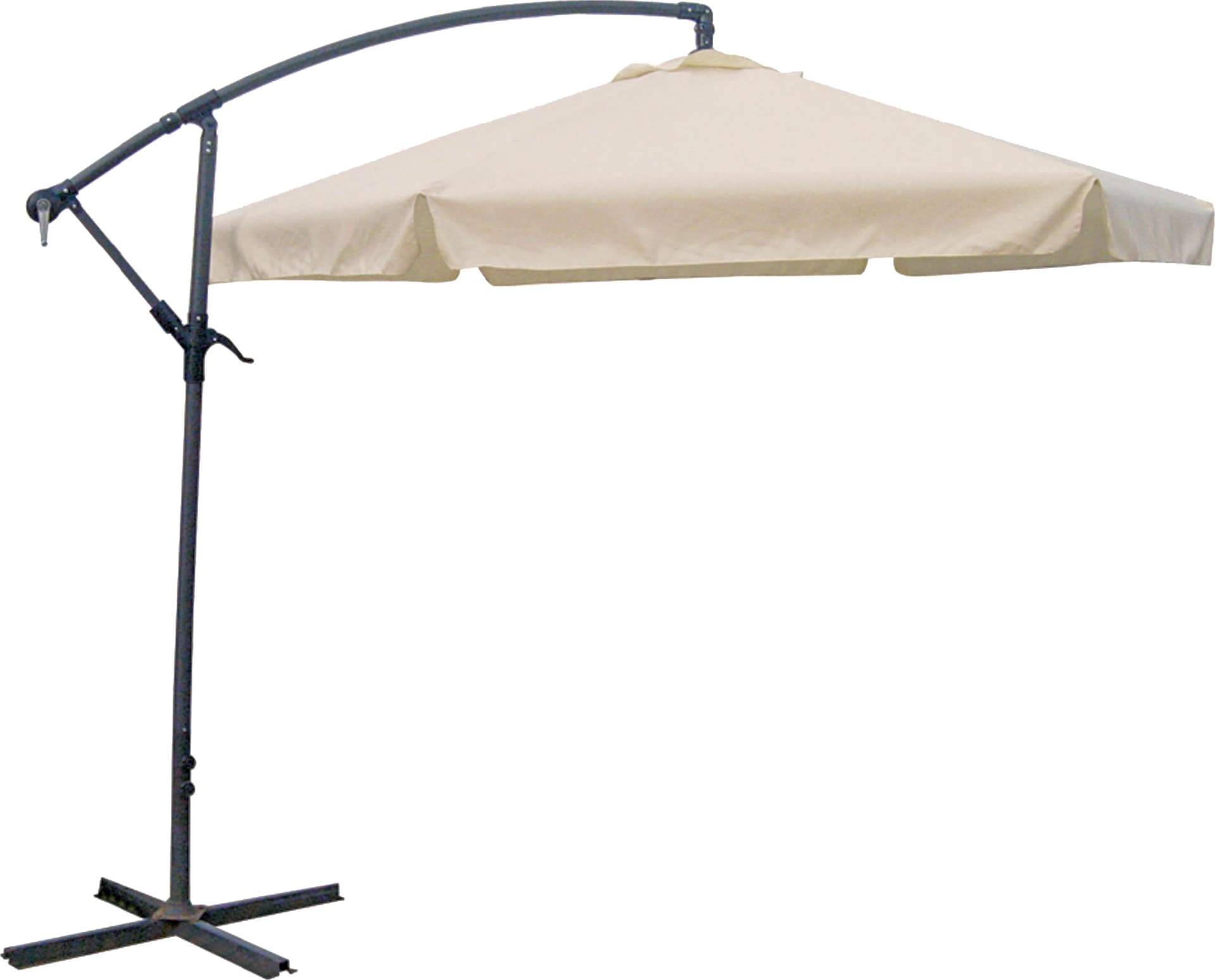 Garden Pleasure Ampelschirm Creme 300 cm mit Handkurbel