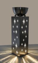GartenZeit Weihnachtssäule mit LED Edelstahl Bild 2