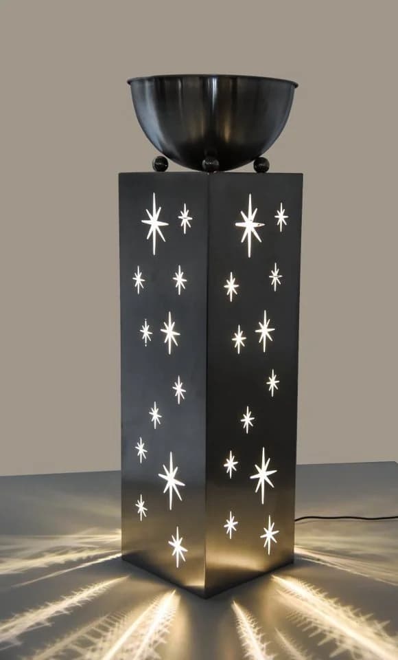 GartenZeit Weihnachtssäule mit LED Edelstahl - Bild 2