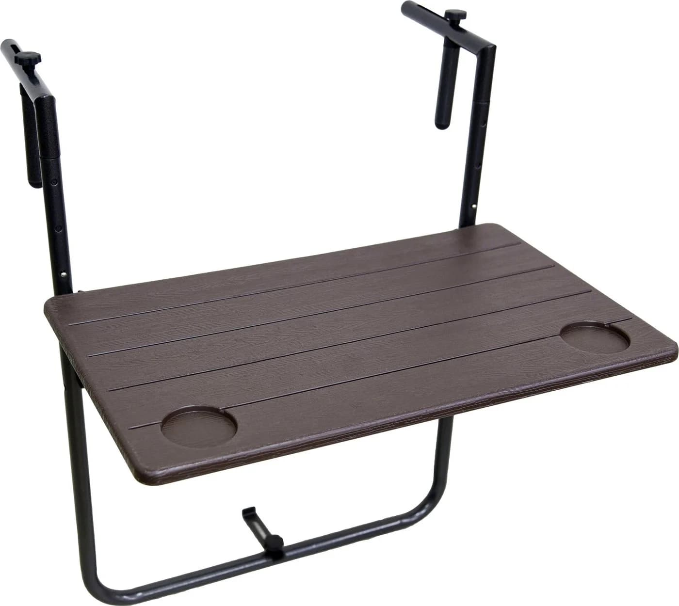 Garden Pleasure Balkonhängetisch TABORA Braun Klappbar