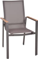 Garden Pleasure Stapelstuhl SILEA 2er Set Braun Anthrazit Aluminium Bild 3