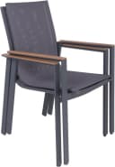 Garden Pleasure Stapelstuhl SILEA 2er Set Braun Anthrazit Aluminium Bild 4
