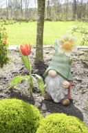 Garden Pleasure Gartenzwerg DANNI mit Blume, bunt, Kunstharz & Fiberglas Bild 1