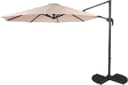 Deluxe-Ampelschirm Ø 300 cm Beige Bild 2