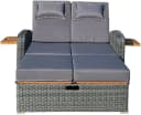 Garden Pleasure Multifunktionssofa BARI mit Tisch und verstellbarer Lehne Bild 4