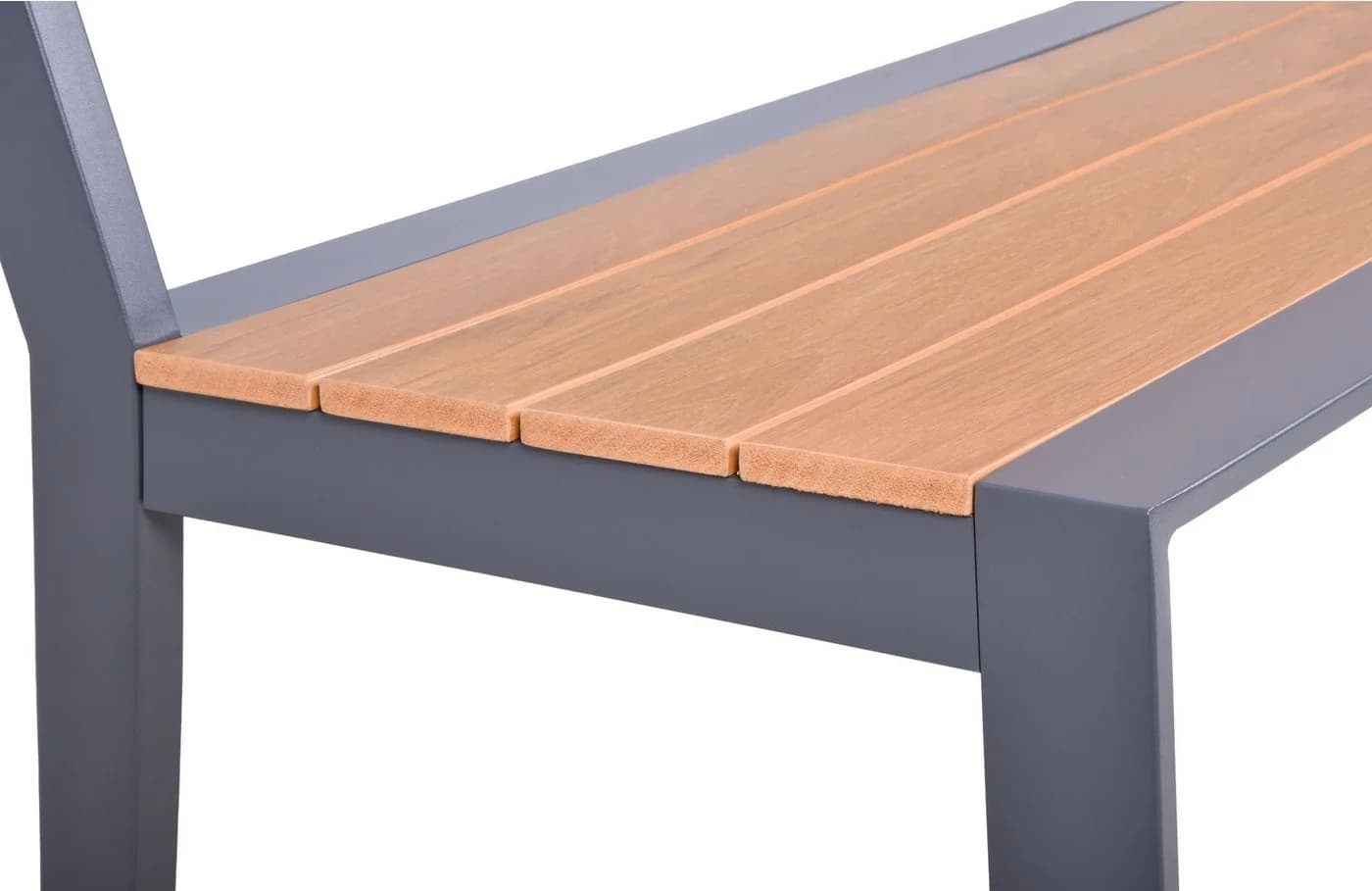 Garden Pleasure Sitzbank SILEA Anthrazit Aluminium - Bild 4