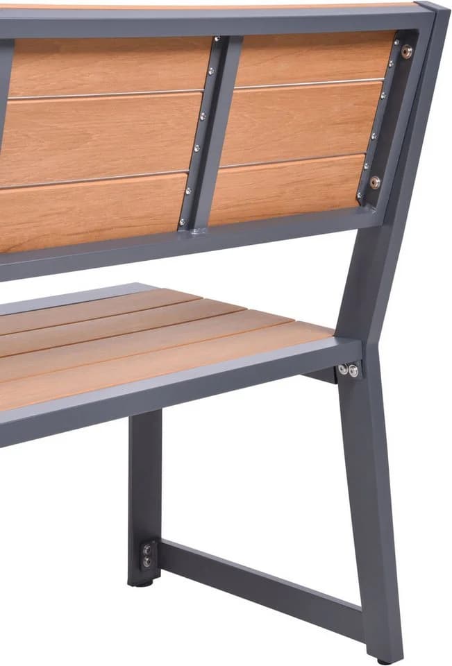 Garden Pleasure Sitzbank SILEA Anthrazit Aluminium - Bild 5
