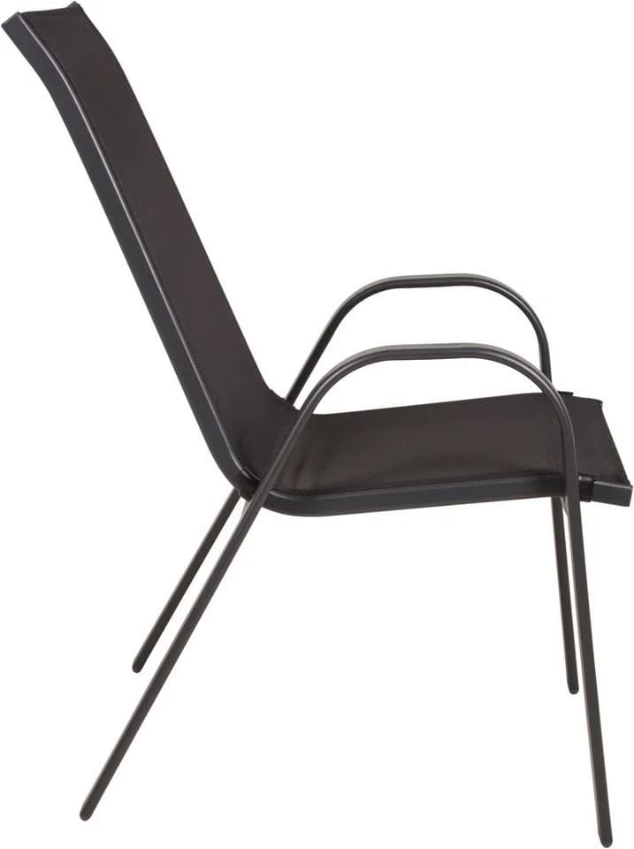 Garden Pleasure Stapelstuhl RIONA 2er-Set Anthrazit/Schwarz - Bild 4