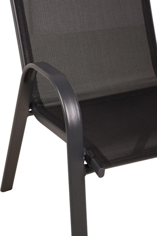 Garden Pleasure Stapelstuhl RIONA 2er-Set Anthrazit/Schwarz - Bild 5