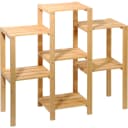 Dobar Blumenständer Blumentreppe Braun Holzwerkstoff 7-flächig Bild 1