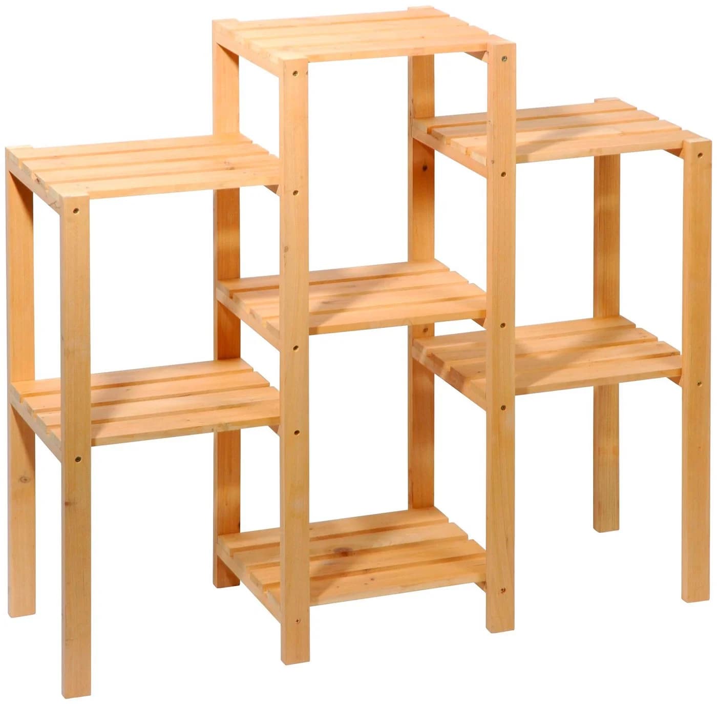 Dobar Blumenständer Blumentreppe Braun Holzwerkstoff 7-flächig - Bild 3
