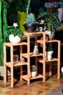 Dobar Blumenständer Blumentreppe Braun Holzwerkstoff 7-flächig Bild 4