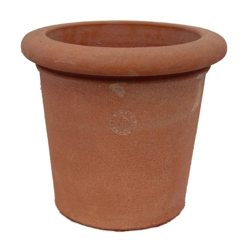 Hirsch Terracotta Pflanzkübel Vaso Liscio Toskana Impruneta 30cm - Bild 2