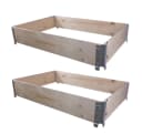 BigDean 2x Hochbeet Palettenrahmen 120x80x20cm Stapelbar Bild 2