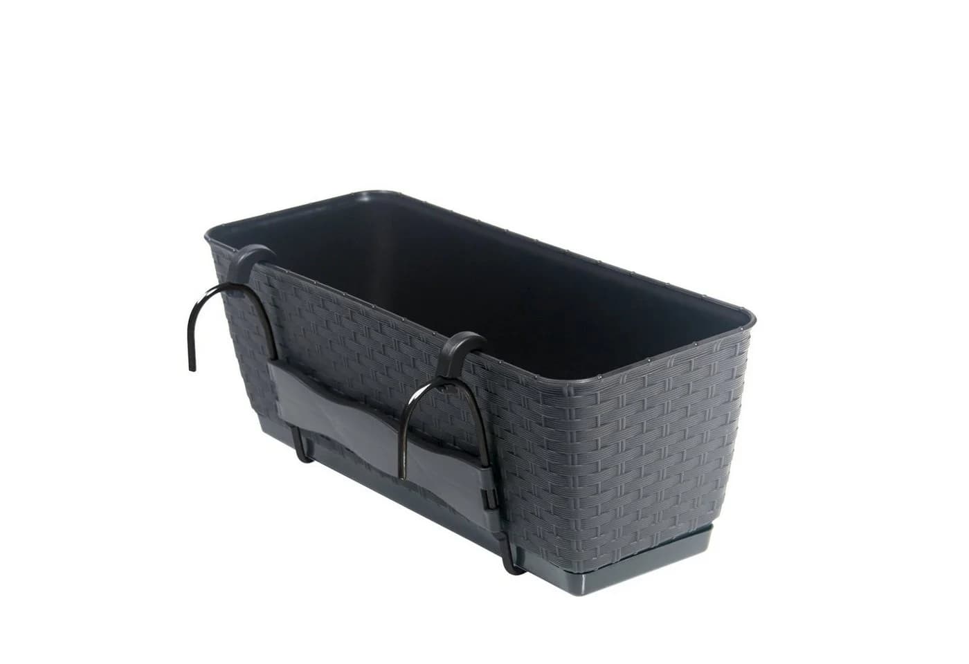 BigDean Blumenkasten mit Bewässerungssystem Polyrattan Optik - Bild 2