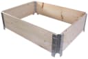 BigDean Kräuterbeet Hochbeet Palettenrahmen 80x60x19,5cm Gartenbeet Bild 2