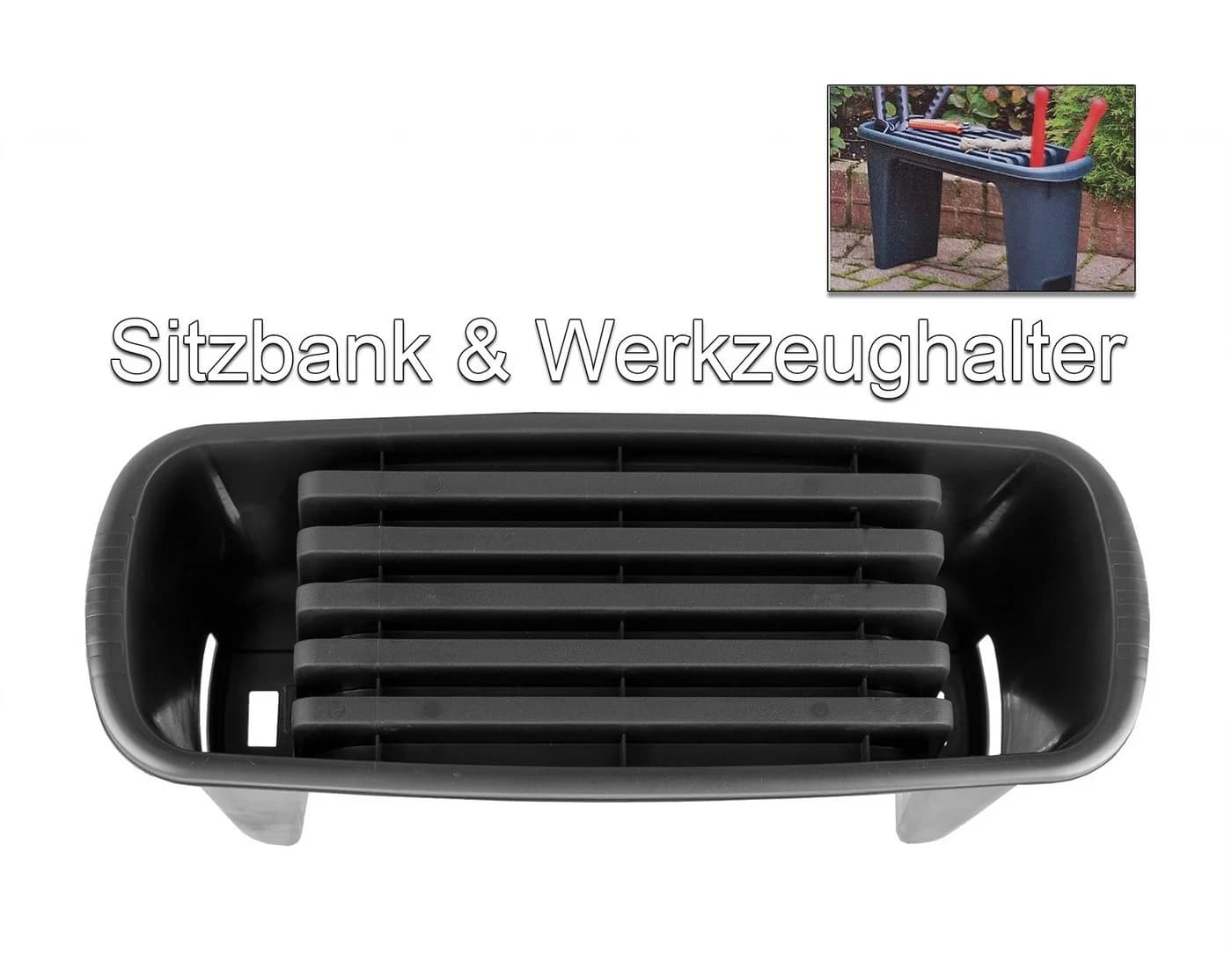 BigDean Kniebank Gartenbank mit Polsterung und Werkzeugfächern - Bild 3
