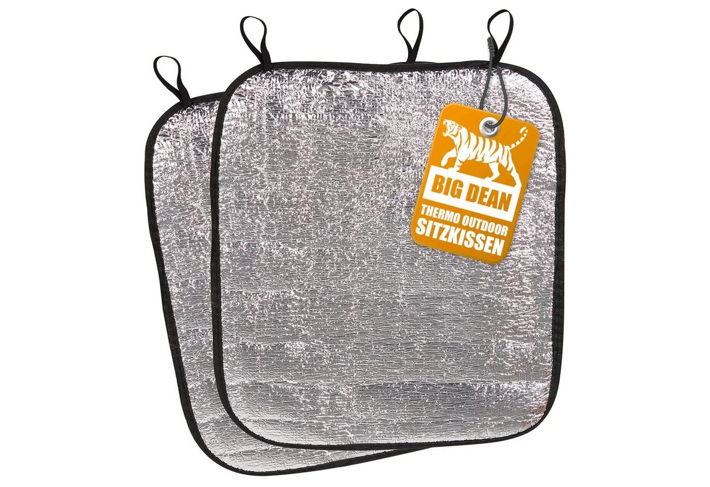 BigDean Thermositzkissen 2er Set Outdoor Alu Kissen Faltbar - Bild 2