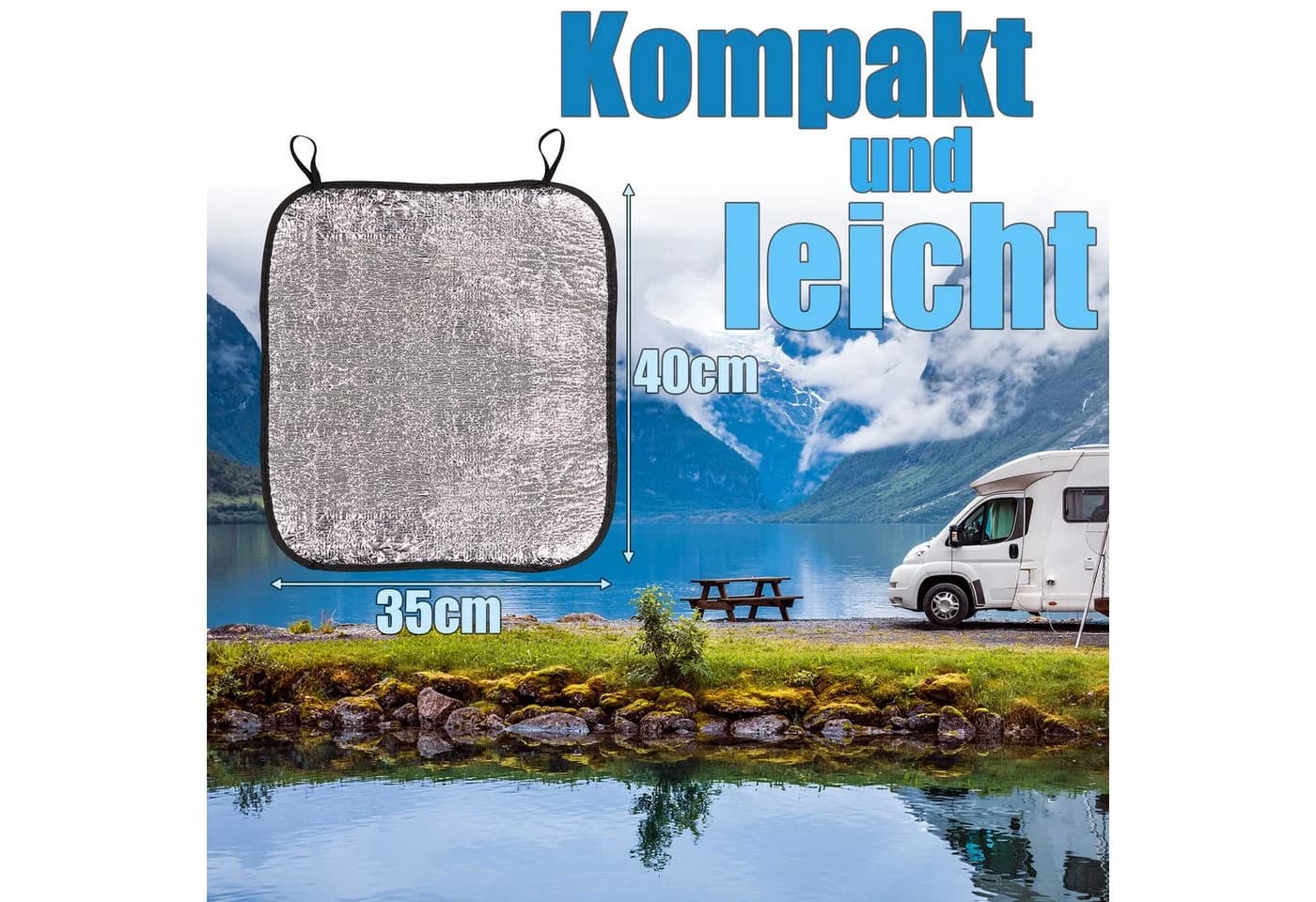BigDean Thermositzkissen 2er Set Outdoor Alu Kissen Faltbar - Bild 4