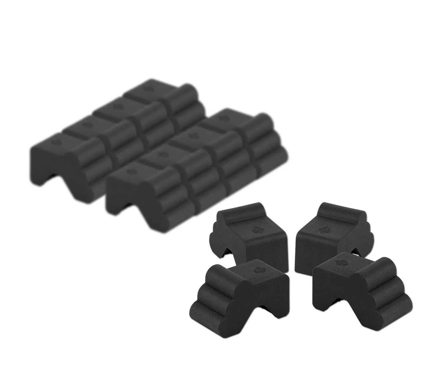 BigDean Blumentopfuntersetzer 12x Füßchen Anthrazit - Robust & UV-resistent - Bild 2