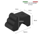 BigDean Blumentopfuntersetzer 12x Füßchen Anthrazit - Robust & UV-resistent Bild 5
